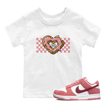 Dunk Valentine's Day shirt to match jordans Love Bite sneaker tees Dunks Valentine's Day SNRT sneaker release tees baby toddler White 1 cotton Shirt