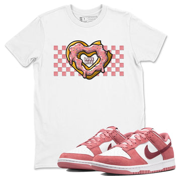 Dunk Valentine's Day shirt to match jordans Love Bite sneaker tees Dunks Valentine's Day SNRT sneaker Release Tees unisex cotton White 1 crew neck shirt