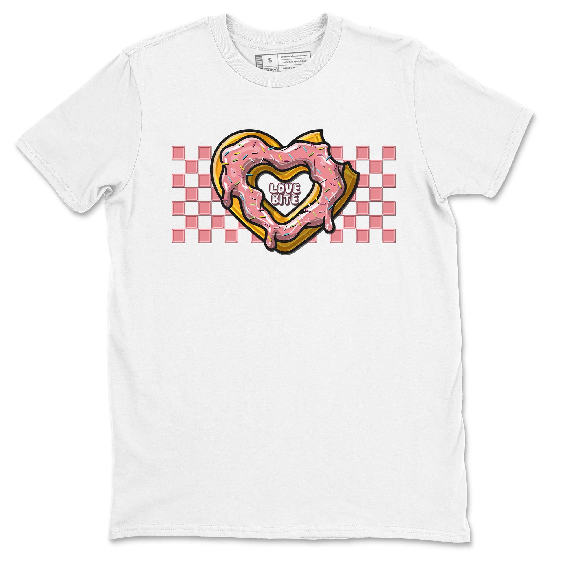 Dunk Valentine's Day shirt to match jordans Love Bite sneaker tees Dunks Valentine's Day SNRT sneaker Release Tees unisex cotton White 2 crew neck shirt