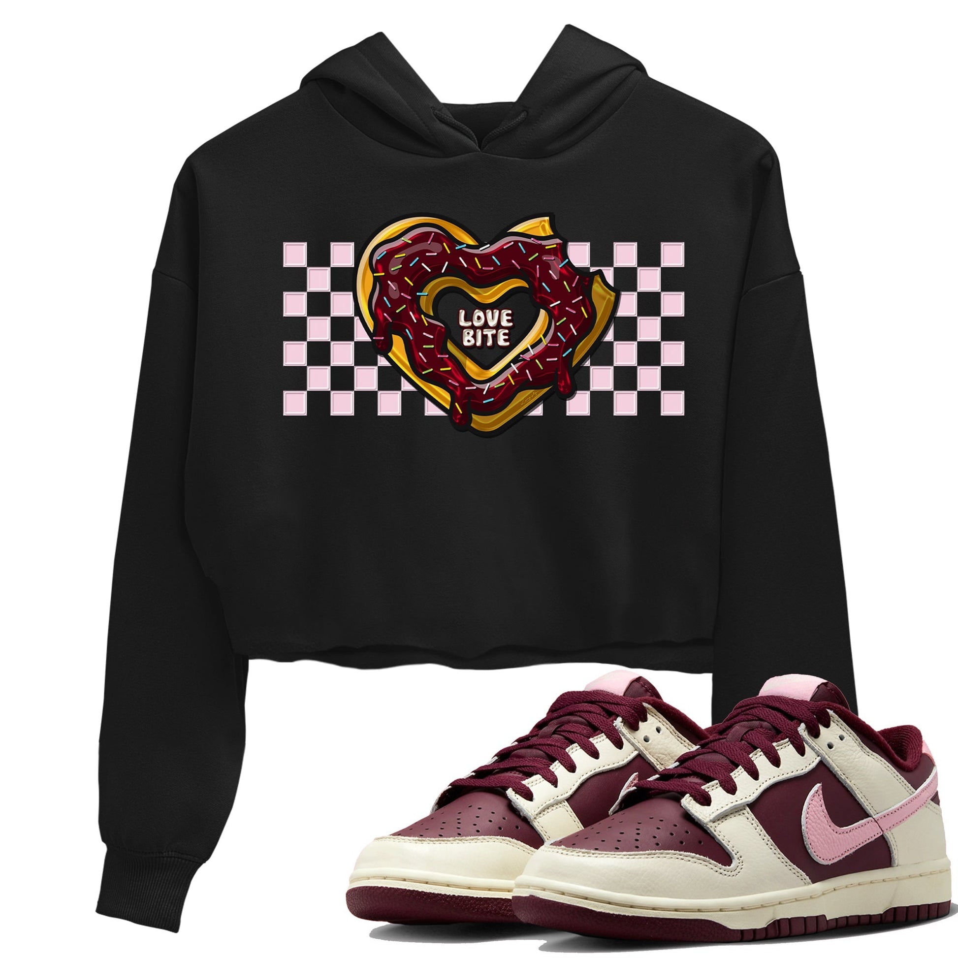 Dunk Valentines Day Sneaker Match Tees Love Bite Sneaker Tees Nike Dunk Valentine's Day Sneaker SNRT Sneaker Tees Women's Shirts