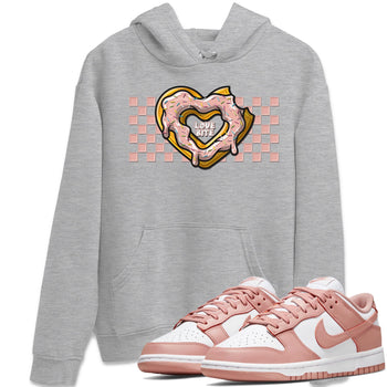 Nike Dunks Low Rose Whisper shirt to match jordans Love Bite sneaker tees Nike Dunk Rose Whisper SNRT Sneaker Release Tees Unisex Heather Grey 1 T-Shirt