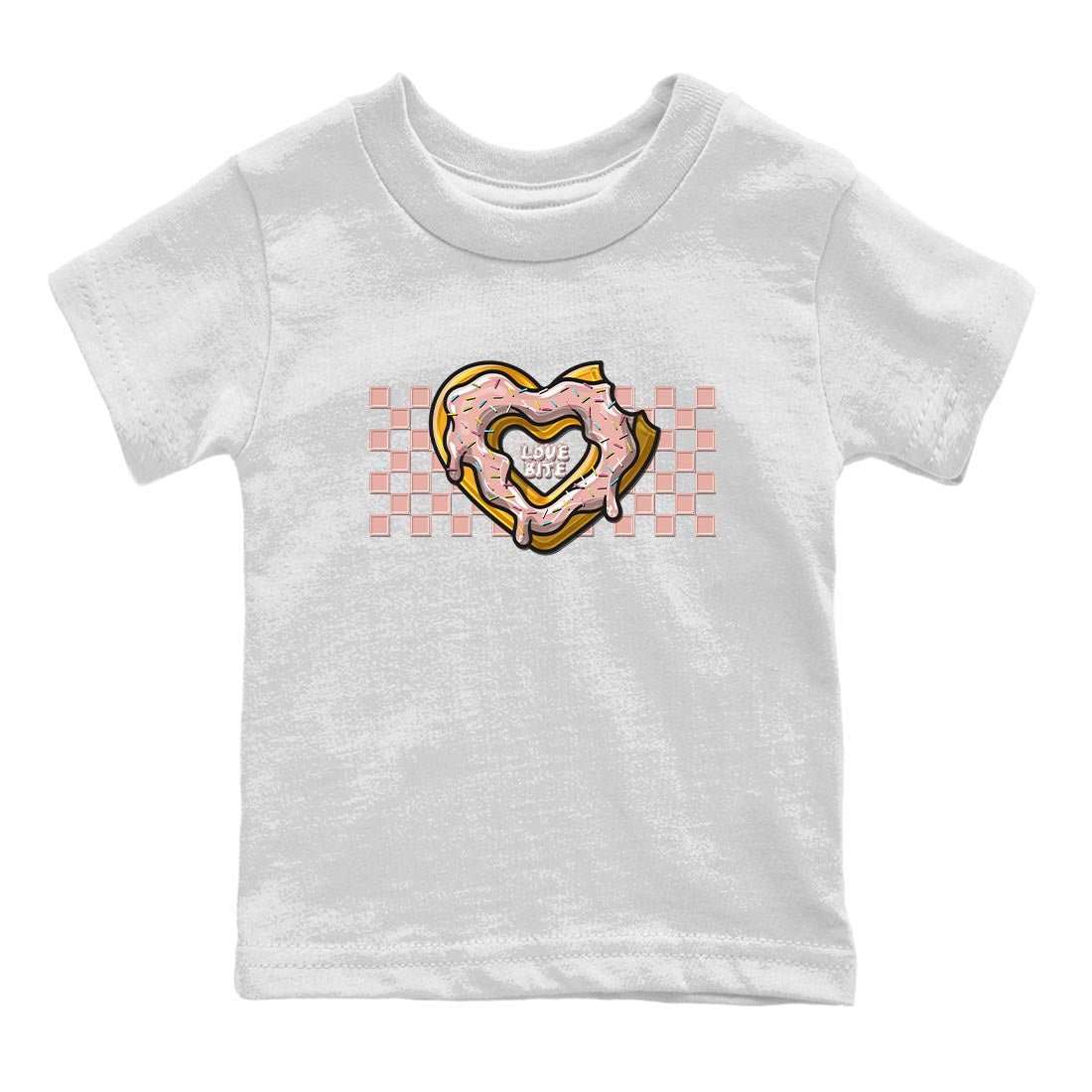 Nike Dunks Low Rose Whisper shirt to match jordans Love Bite sneaker tees Nike Dunk Rose Whisper SNRT Sneaker Release Tees Baby Toddler White 2 T-Shirt