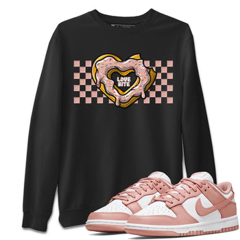 Nike Dunks Low Rose Whisper shirt to match jordans Love Bite sneaker tees Nike Dunk Rose Whisper SNRT Sneaker Release Tees Unisex Black 1 T-Shirt