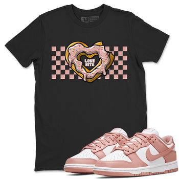 Nike Dunks Low Rose Whisper shirt to match jordans Love Bite sneaker tees Nike Dunk Rose Whisper SNRT Sneaker Release Tees Unisex Black 1 T-Shirt