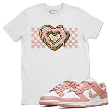 Nike Dunks Low Rose Whisper shirt to match jordans Love Bite sneaker tees Nike Dunk Rose Whisper SNRT Sneaker Release Tees Unisex White 1 T-Shirt