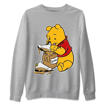 Jordan Retro 13 Wheat Sneaker Matching Tee Love Honey Sneaker Tees Air Jordan 13 Wheat Sneaker Release Tees Unisex Shirts Heather Grey 2