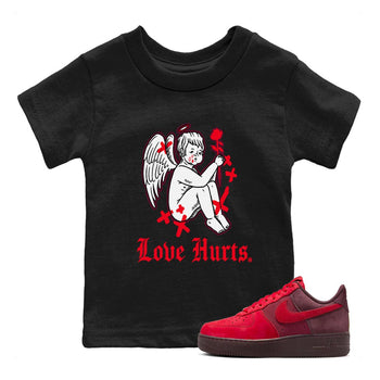 AF1 Layers Of Love Shirt To Match Jordans Love Hurts Streetwear Fashion Air Force 1 Layers Of Love Valentine's Day Design Tee SNRT sneaker release tees baby toddler Black 1 cotton Shirt