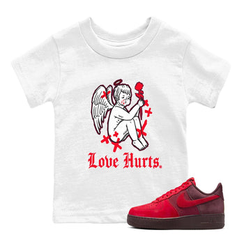 AF1 Layers Of Love Shirt To Match Jordans Love Hurts Streetwear Fashion Air Force 1 Layers Of Love Valentine's Day Design Tee SNRT sneaker release tees baby toddler White 1 cotton Shirt