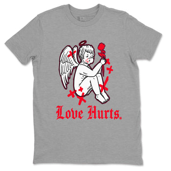AF1 Layers Of Love Shirt To Match Jordans Love Hurts Streetwear Fashion Air Force 1 Layers Of Love Valentine's Day Design Tee SNRT Sneaker Release Tees unisex cotton Heather Grey 2 crew neck shirt