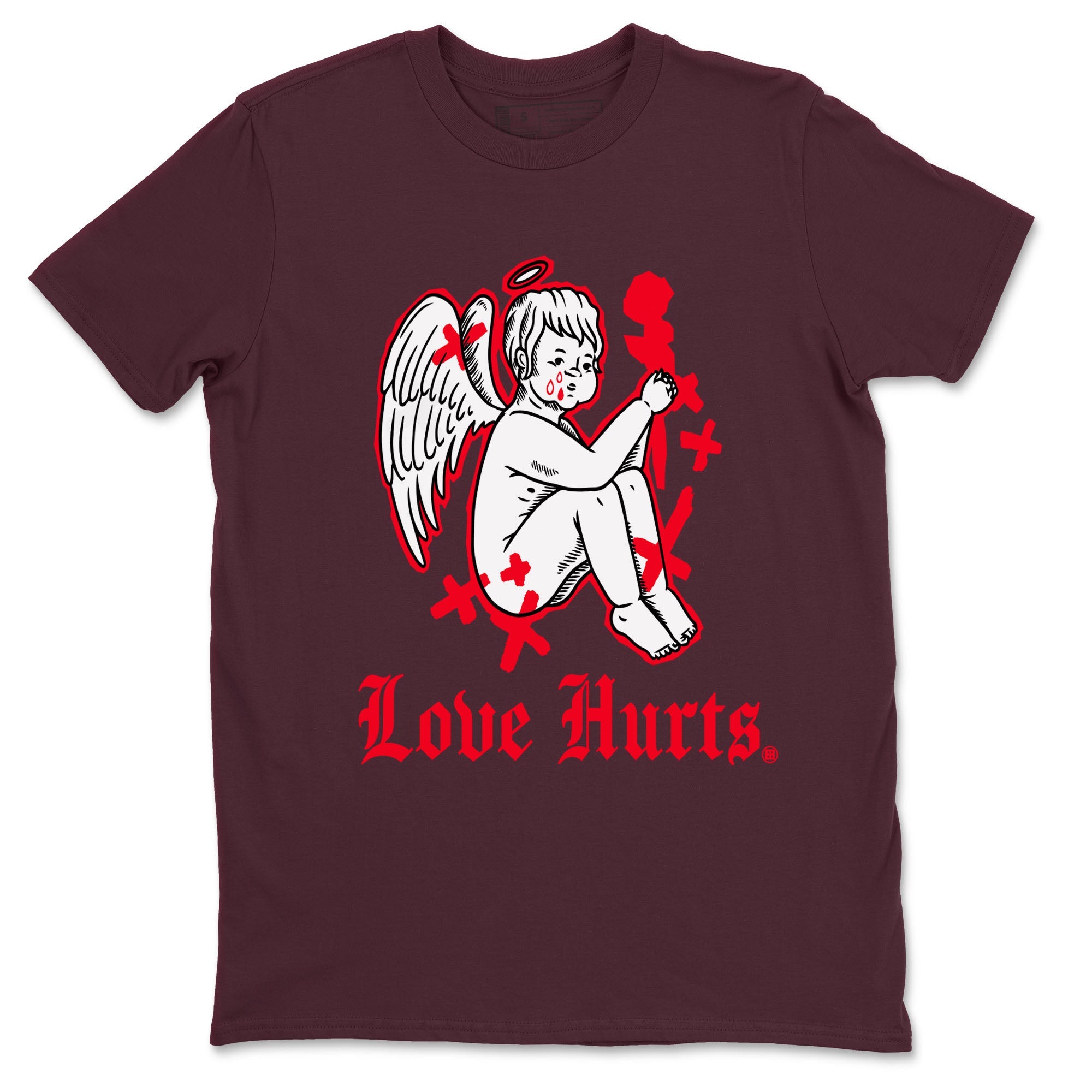 AF1 Layers Of Love Shirt To Match Jordans Love Hurts Streetwear Fashion Air Force 1 Layers Of Love Valentine's Day Design Tee SNRT Sneaker Release Tees unisex cotton Maroon 2 crew neck shirt