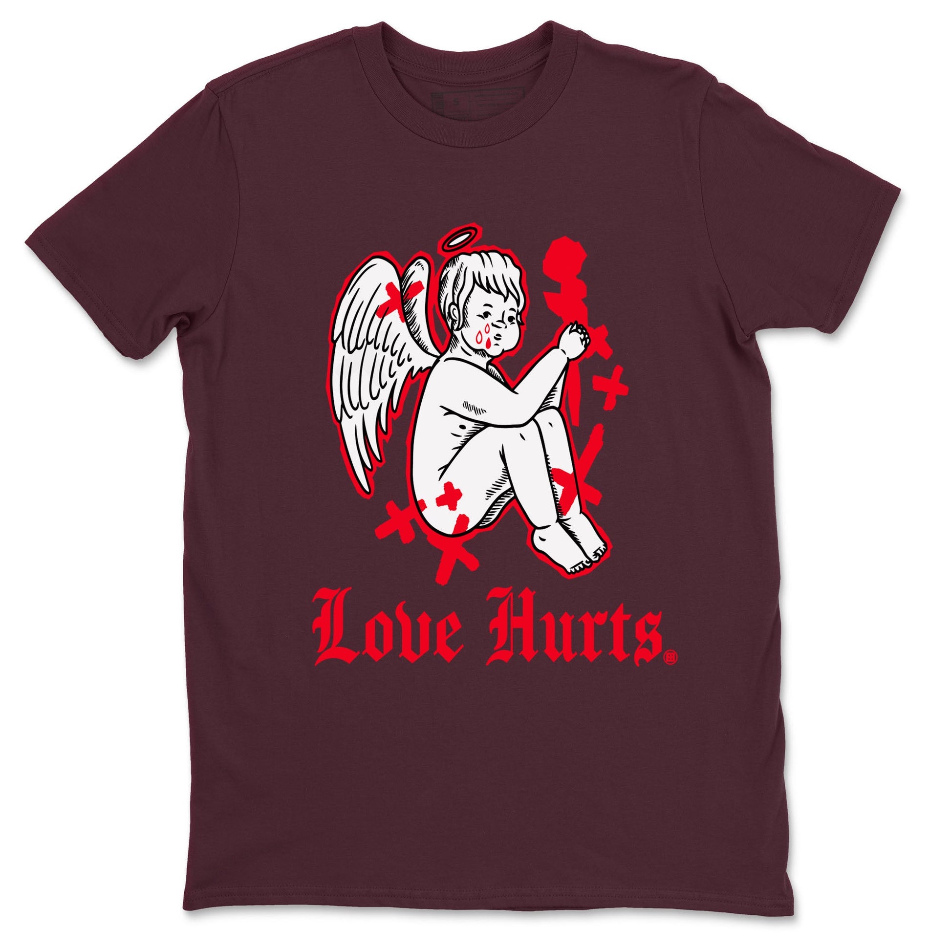 AF1 Layers Of Love Shirt To Match Jordans Love Hurts Streetwear Fashion Air Force 1 Layers Of Love Valentine's Day Design Tee SNRT Sneaker Release Tees unisex cotton Maroon 2 crew neck shirt