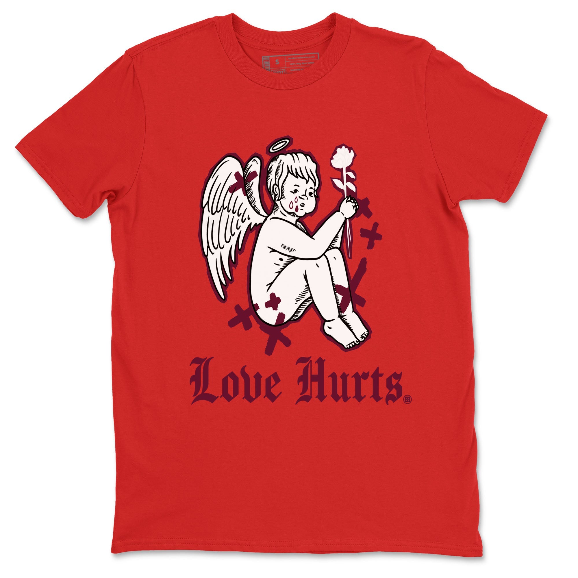 AF1 Layers Of Love Shirt To Match Jordans Love Hurts Streetwear Fashion Air Force 1 Layers Of Love Valentine's Day Design Tee SNRT Sneaker Release Tees unisex cotton Red 2 crew neck shirt