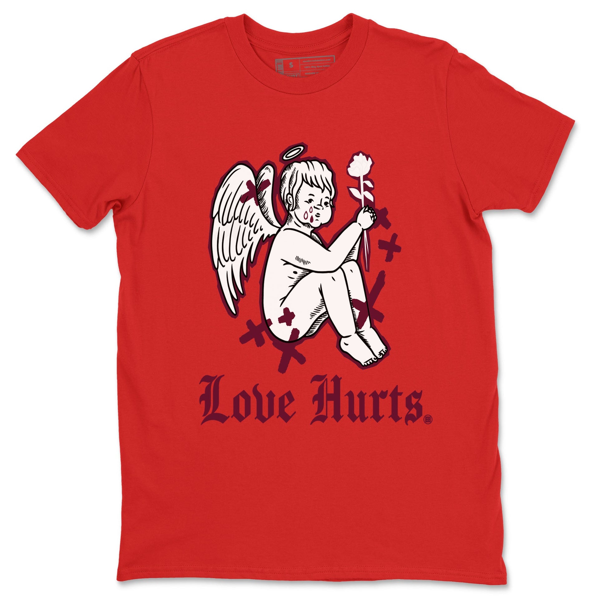 AF1 Layers Of Love Shirt To Match Jordans Love Hurts Streetwear Fashion Air Force 1 Layers Of Love Valentine's Day Design Tee SNRT Sneaker Release Tees unisex cotton Red 2 crew neck shirt