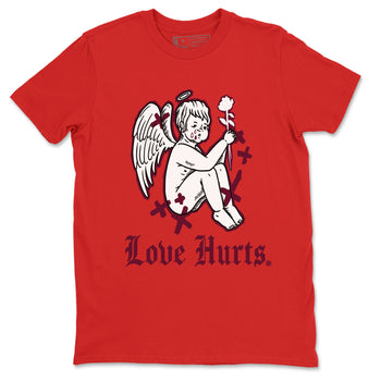 AF1 Layers Of Love Shirt To Match Jordans Love Hurts Streetwear Fashion Air Force 1 Layers Of Love Valentine's Day Design Tee SNRT Sneaker Release Tees unisex cotton Red 2 crew neck shirt