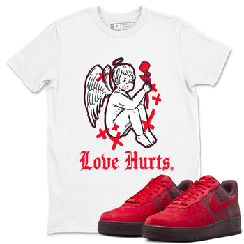 AF1 Layers Of Love Shirt To Match Jordans Love Hurts Streetwear Fashion Air Force 1 Layers Of Love Valentine's Day Design Tee SNRT Sneaker Release Tees unisex cotton White 1 crew neck shirt