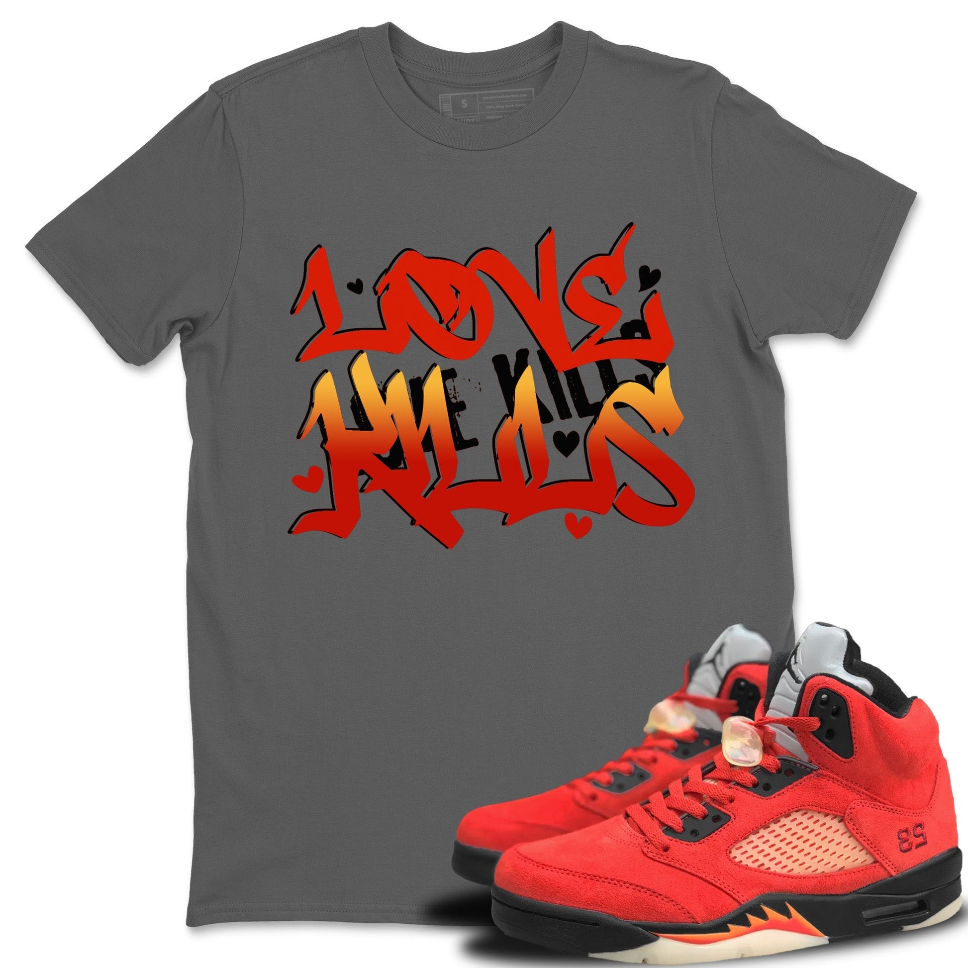 Jordan 5 Mars For Her Sneaker Match Tees Love Kills Sneaker Tees Jordan 5 Mars For Her Sneaker Release Tees Unisex Shirts