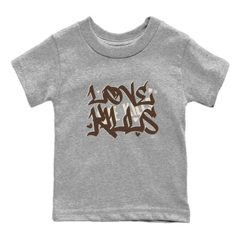 Dunk Low WMNS Cacao Wow sneaker shirt to match jordans Love Kills sneaker tees Dunk Cacao Wow SNRT Sneaker Release Tees Baby Toddler Heather Grey 2 T-Shirt