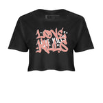 Dunks Low Rose Whisper shirt to match jordans Love Kills sneaker tees Dunk Rose Whisper SNRT Sneaker Release Tees Black 2 Crop T-Shirt