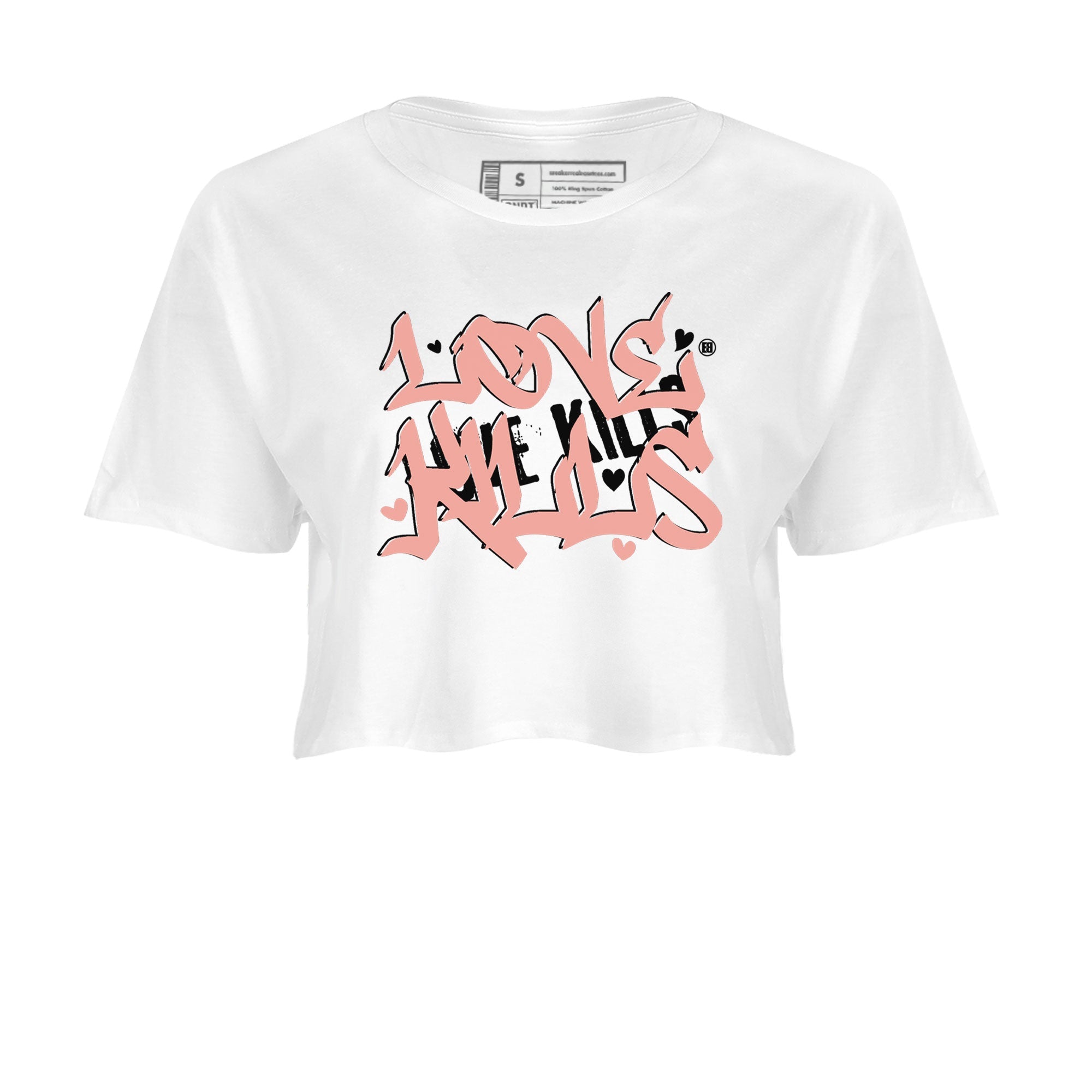 Dunks Low Rose Whisper shirt to match jordans Love Kills sneaker tees Dunk Rose Whisper SNRT Sneaker Release Tees White 2 Crop T-Shirt