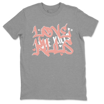 Dunks Low Rose Whisper shirt to match jordans Love Kills sneaker tees Dunk Rose Whisper SNRT Sneaker Release Tees Unisex Heather Grey 2 T-Shirt