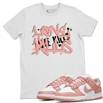 Dunks Low Rose Whisper shirt to match jordans Love Kills sneaker tees Dunk Rose Whisper SNRT Sneaker Release Tees Unisex White 1 T-Shirt