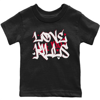 Jordan 1 Bred Patent Sneaker Match Tees Love Kills Sneaker Tees Jordan 1 Bred Patent Sneaker Release Tees Kids Shirts