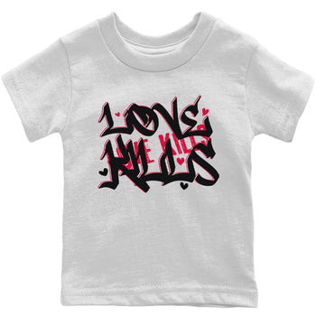 Jordan 1 Bred Patent Sneaker Match Tees Love Kills Sneaker Tees Jordan 1 Bred Patent Sneaker Release Tees Kids Shirts