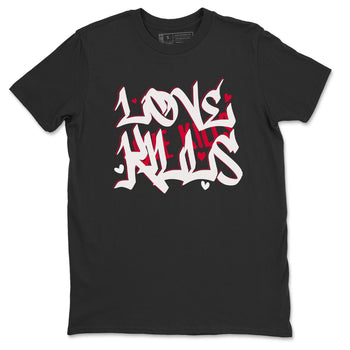 Jordan 1 Bred Patent Sneaker Match Tees Love Kills Sneaker Tees Jordan 1 Bred Patent Sneaker Release Tees Unisex Shirts