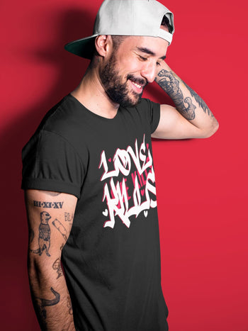 Jordan 1 Bred Patent Sneaker Match Tees Love Kills Sneaker Tees Jordan 1 Bred Patent Sneaker Release Tees Unisex Shirts