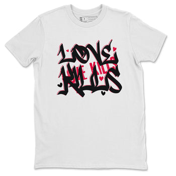 Jordan 1 Bred Patent Sneaker Match Tees Love Kills Sneaker Tees Jordan 1 Bred Patent Sneaker Release Tees Unisex Shirts