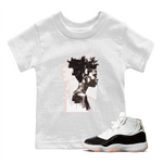 11s WMNS Neapolitan shirt to match jordans Love Memory sneaker tees Air Jordan 11 Neapolitan SNRT Sneaker Tees Sneaker Matching Shirt Baby Toddler White 1 T-Shirt