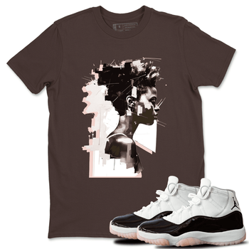 11s WMNS Neapolitan shirt to match jordans Love Memory sneaker tees Air Jordan 11 Neapolitan SNRT Sneaker Tees Sneaker Matching Shirt Unisex Dark Chocolate 1 T-Shirt