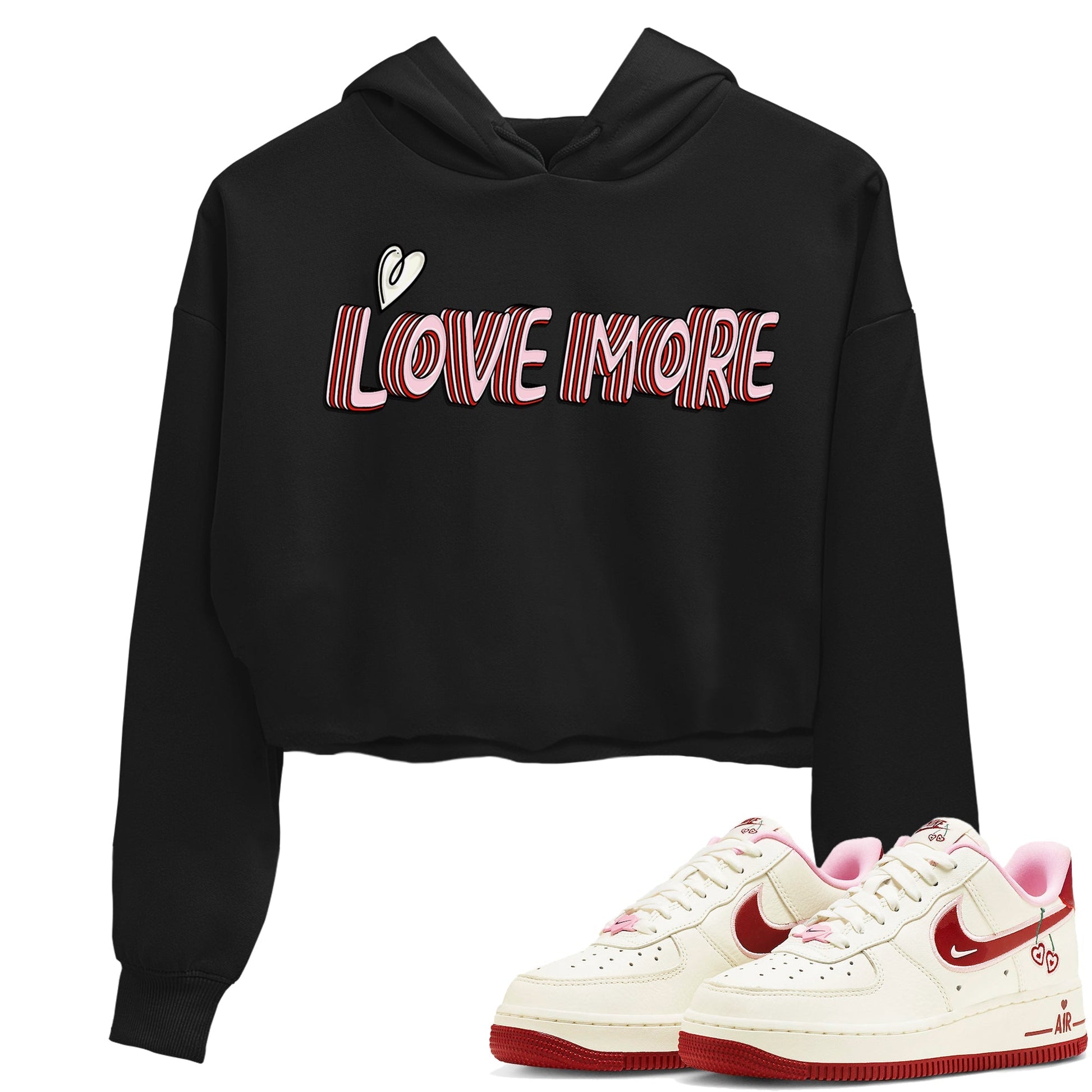 Air Force 1 Valentines Day Sneaker Match Tees Love More Sneaker Tees Air Force 1 Valentines Day Sneaker Release Tees Women's Shirts