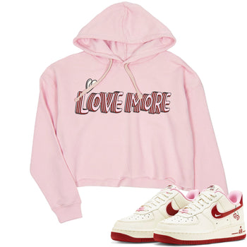 Air Force 1 Valentines Day Sneaker Match Tees Love More Sneaker Tees Air Force 1 Valentines Day Sneaker Release Tees Women's Shirts