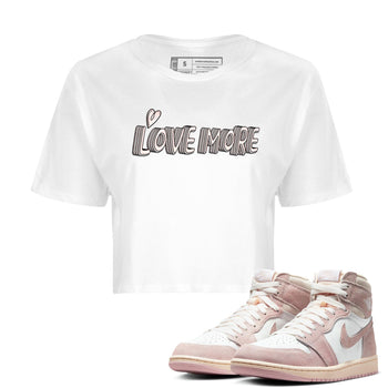 Air Jordan 1 Washed Pink Love More WMNS Cotton Sneaker Hoodie Air Jordan 1 Washed Pink Sneaker Crop Hoodie Washing and Care Tip