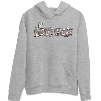 Air Jordan 1 Washed Pink Sneaker Match Tees Love More Sneaker Tees AJ1 Washed Pink Sneaker Release Tees Unisex Shirts Heather Grey 2