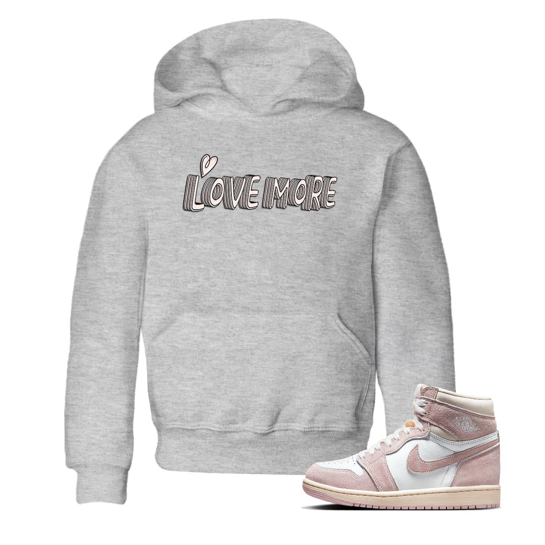 Air Jordan 1 Washed Pink Love More Baby and Kids Sneaker Tees AJ1 Washed Pink Kids Sneaker Tees Washing and Care Tip