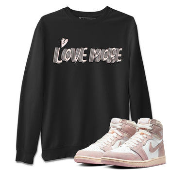 Air Jordan 1 Washed Pink Love More Crew Neck Sneaker Tees AJ1 Washed Pink Sneaker T-Shirts Washing and Care Tip