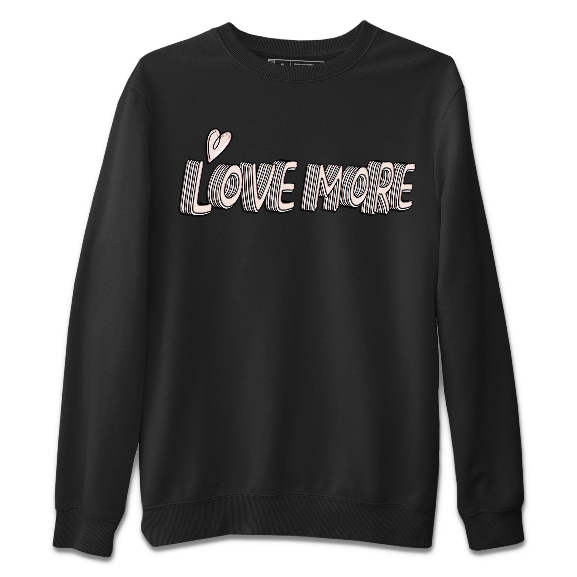 Air Jordan 1 Washed Pink Sneaker Match Tees Love More Sneaker Tees AJ1 Washed Pink Sneaker Release Tees Unisex Shirts Black 2