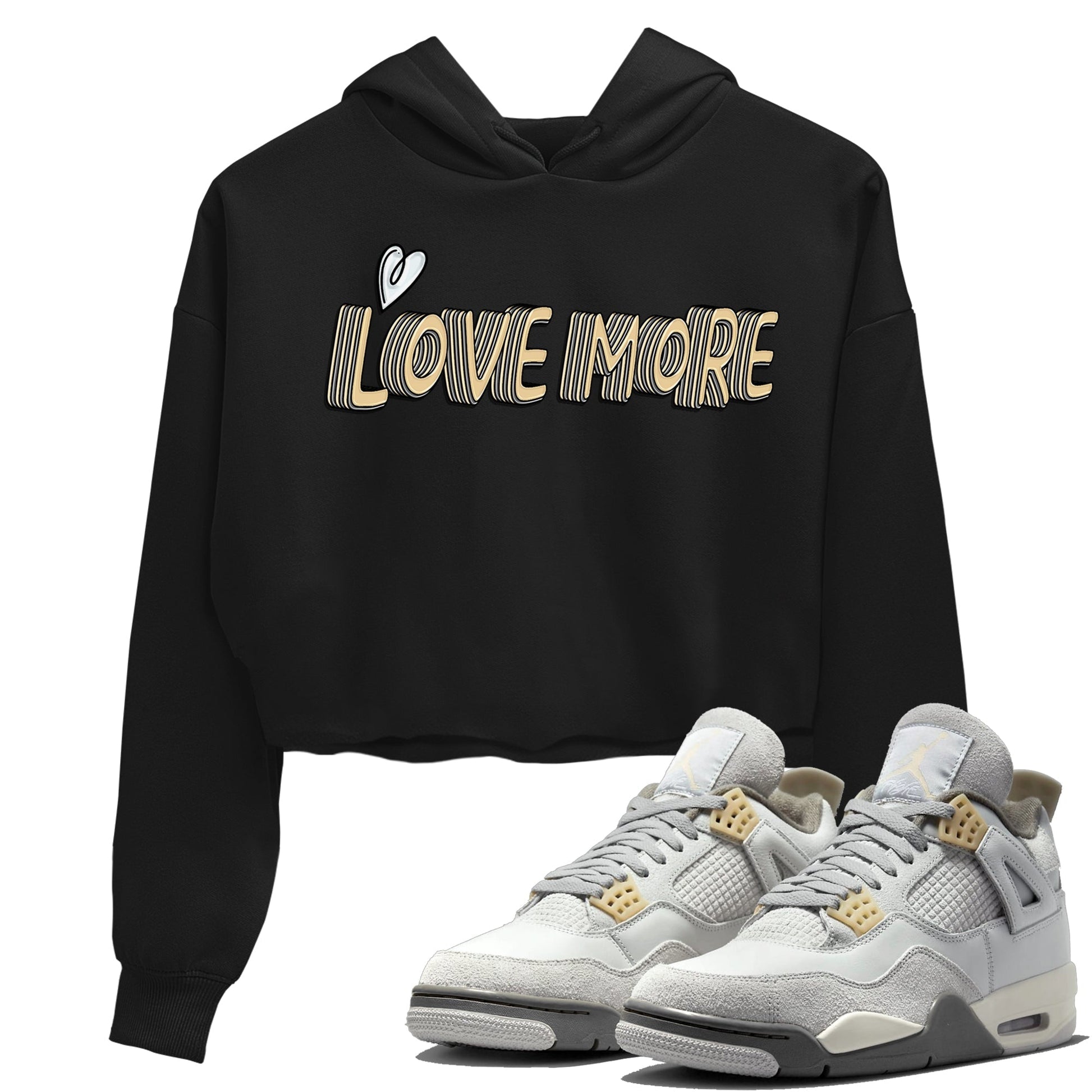 Jordan 4 Craft Sneaker Match Tees Love More Sneaker Tees Jordan 4 Craft Sneaker Release Tees Women's Shirts