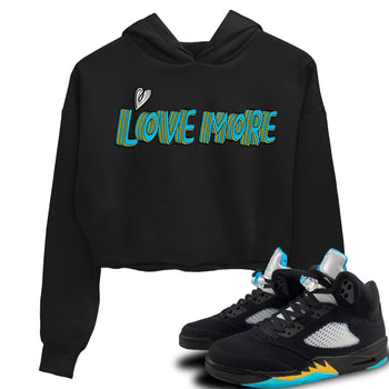 Jordan 5 Aqua Sneaker Match Tees Love More Sneaker Tees Jordan 5 Aqua Sneaker Release Tees Women's Shirts