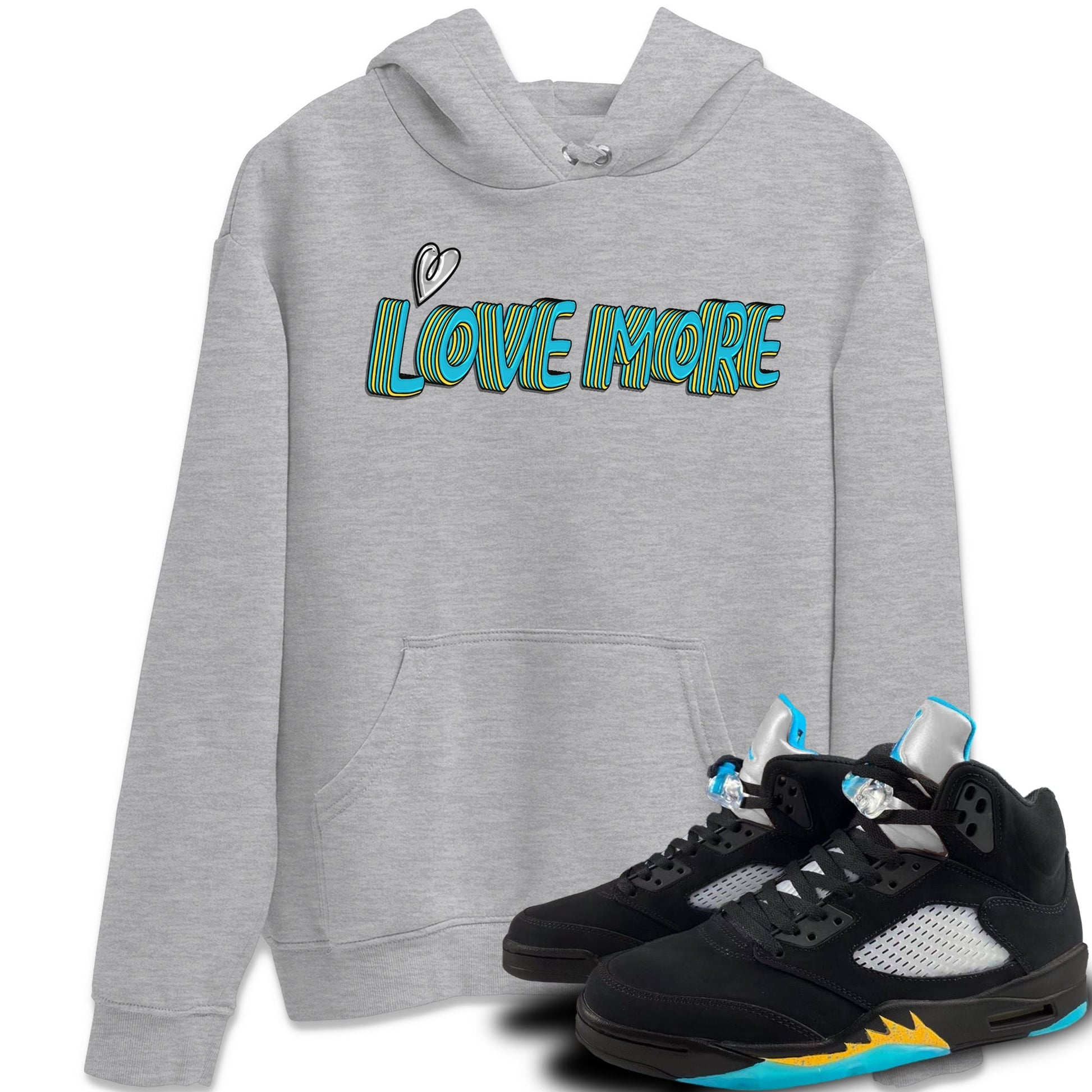 Jordan 5 Aqua Sneaker Match Tees Love More Sneaker Tees Jordan 5 Aqua Sneaker Release Tees Unisex Shirts