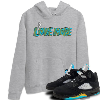Jordan 5 Aqua Sneaker Match Tees Love More Sneaker Tees Jordan 5 Aqua Sneaker Release Tees Unisex Shirts