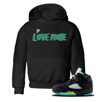 Jordan 5 Aqua Sneaker Match Tees Love More Sneaker Tees Jordan 5 Aqua Sneaker Release Tees Kids Shirts