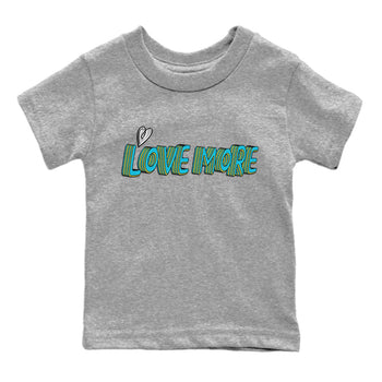 Jordan 5 Aqua Sneaker Match Tees Love More Sneaker Tees Jordan 5 Aqua Sneaker Release Tees Kids Shirts