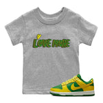 Dunk Reverse Brazil Sneaker Match Tees Love More Sneaker Tees Dunk Reverse Brazil Sneaker Release Tees Kids Shirts