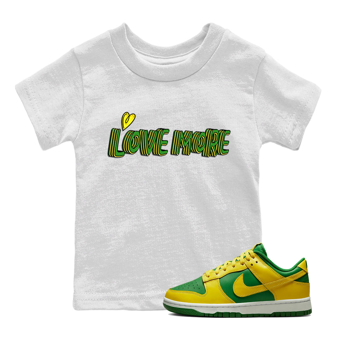 Dunk Reverse Brazil Sneaker Match Tees Love More Sneaker Tees Dunk Reverse Brazil Sneaker Release Tees Kids Shirts