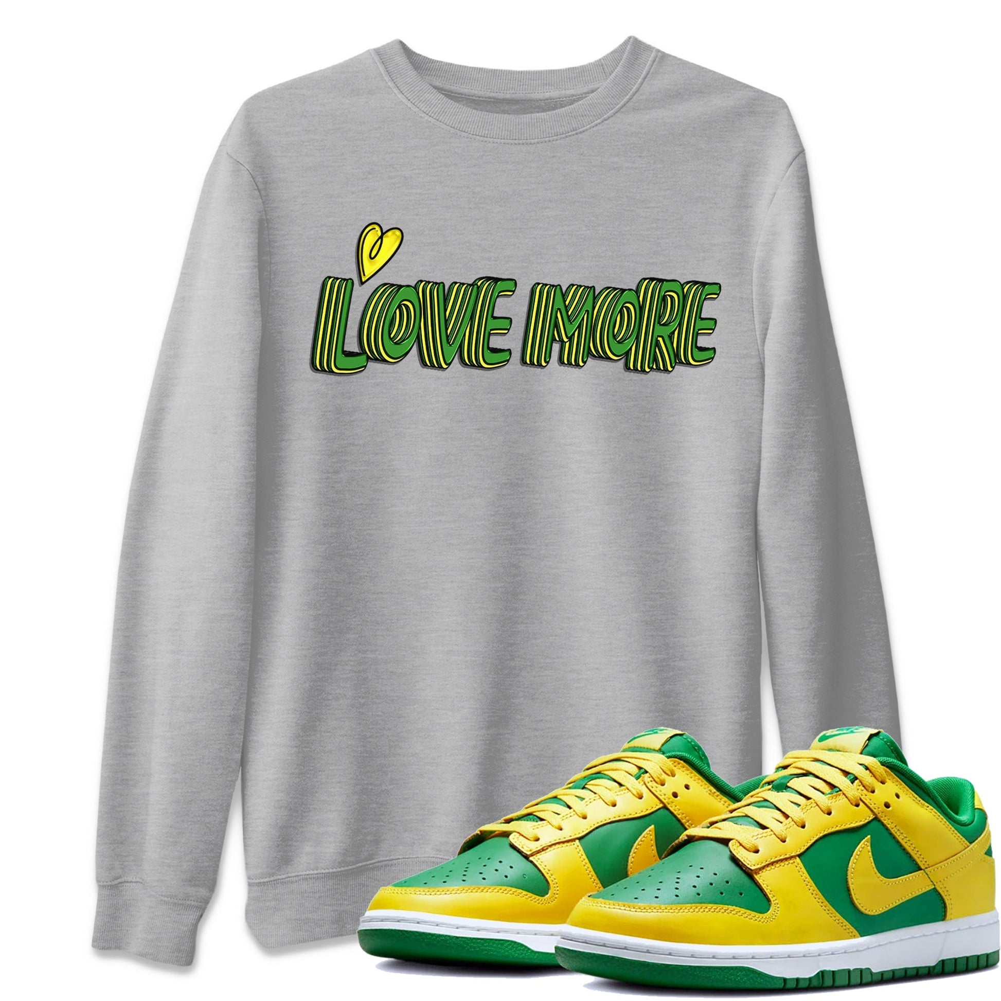 Dunk Reverse Brazil Sneaker Match Tees Love More Sneaker Tees Dunk Reverse Brazil Sneaker Release Tees Unisex Shirts