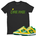 Dunk Reverse Brazil Sneaker Match Tees Love More Sneaker Tees Dunk Reverse Brazil Sneaker Release Tees Unisex Shirts