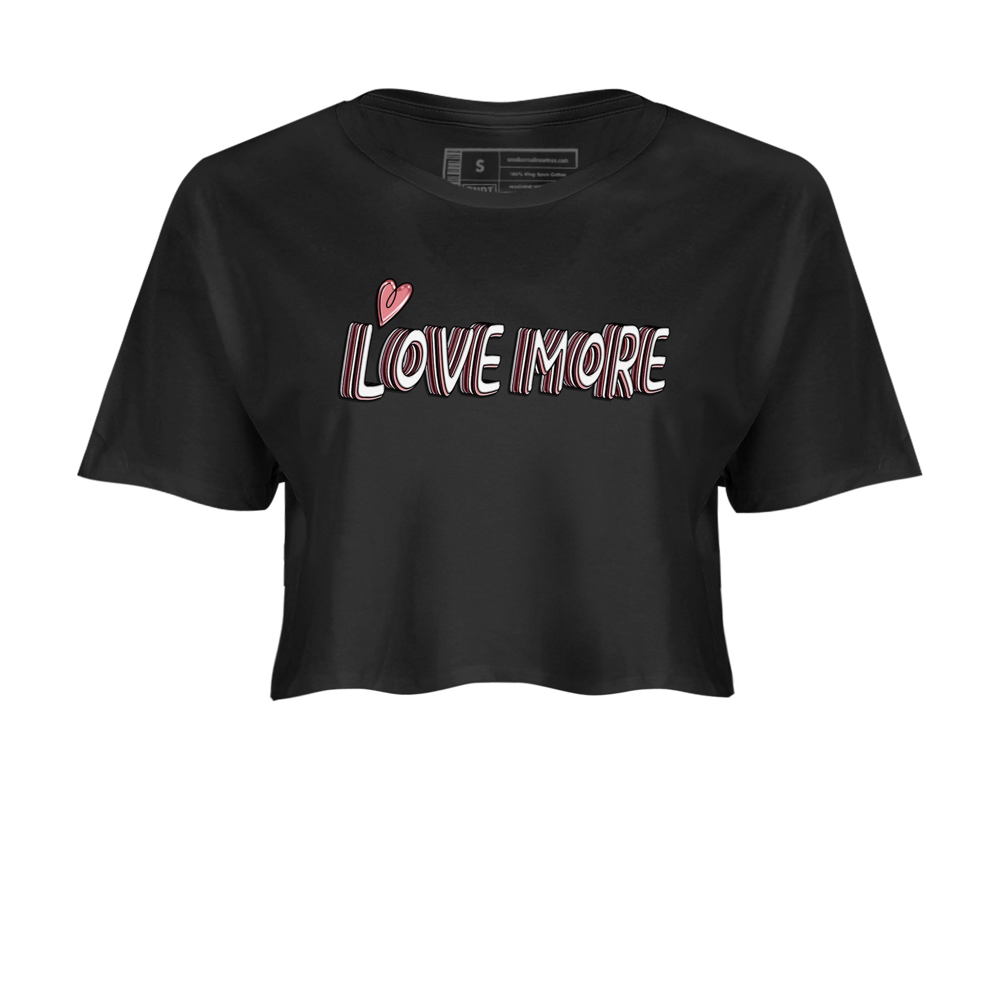 Dunk Valentine's Day shirt to match jordans Love More sneaker tees Dunks Valentine's Day SNRT sneaker Release Tees Black 2 crop length shirt